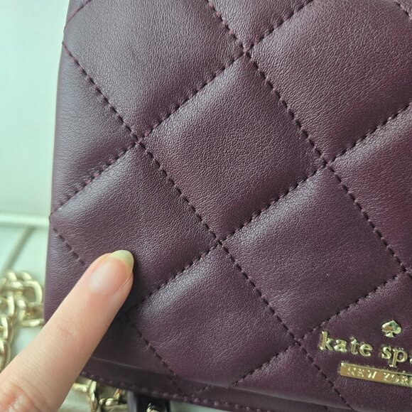 Quilted Leather Kate Spade Crossbody Bag - Picture 6 of 6